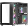 Mars Gaming MCV3, Boîtier Gaming Custom XXL E-ATX, Fenêtres Latérales et Frontales en Verre Trempé, Structure Modulaire Double C