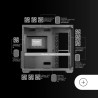 Mars Gaming MCV4, Tour Gaming Custom XXL E-ATX, Fenêtre Verre Trempé Avant et Latérale sans Cadre, Structure Modulaire à Double 
