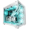 Mars Gaming MCV4W, Tour Gaming Custom XXL E-ATX, Fenêtres Latérales et Frontales en Verre Trempé sans Cadre, Structure Modulaire