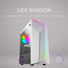 Mars Gaming MC-X7, Boîtier Gaming ATX, Façade ARGB 12 Modes d’Éclairage, Fenêtre Latérale Complète, Moyen Tour PC avec Ventilate