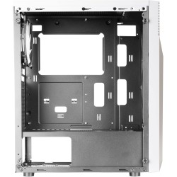Mars Gaming MC-X7, Boîtier Gaming ATX, Façade ARGB 12 Modes d’Éclairage, Fenêtre Latérale Complète, Moyen Tour PC avec Ventilate