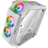 Mars Gaming MC51W, Tour PC Gaming ATX, 5X Ventilateurs 120mm Chroma ARGB, Contrôleur avec Télécommande, Double Verre Trempé, Ref