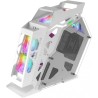 Mars Gaming MCV-One, Boîtier Gaming ATX, Double Verre Trempé Continu, Ventilateur FRGB 12cm, Structure à Double Chambre, Moyen-T