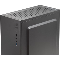 Mars Gaming MC100, Boîtier de Jeu ATX, Ventilateur FRGB 9cm, Ventilation Convect-Cool, Noir