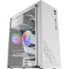 Mars Gaming MC100, Boîtier de Jeu ATX, Ventilateur FRGB 9cm, Ventilation Convect-Cool, Blanc