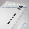 Mars Gaming MC100, Boîtier de Jeu ATX, Ventilateur FRGB 9cm, Ventilation Convect-Cool, Blanc