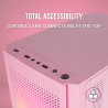 Mars Gaming MC300, Boîtier PC Gaming Compact MicroATX/Mini-ITX, 3X Ventilateurs 120mm FRGB, Panneau Avant Total-Mesh, Verre Trem