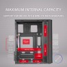 Mars Gaming MC300, Boîtier PC Gaming Compact MicroATX/Mini-ITX, 3X Ventilateurs 120mm FRGB, Panneau Avant Total-Mesh, Verre Trem
