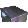 Mars Gaming MC-400, Boîtier Gaming Compact Micro-ATX, Fenêtre Latérale Complète Verre Trempé, 3X Ventilateurs FRGB 120mm, Pannea