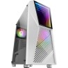 Mars Gaming MC777W, Boîtier PC Gaming ATX, Miroir Infini ARGB, Verre Trempé, 2X Ventilateurs 120mm ARGB, Blanc