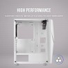Mars Gaming MC777W, Boîtier PC Gaming ATX, Miroir Infini ARGB, Verre Trempé, 2X Ventilateurs 120mm ARGB, Blanc