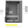 Mars Gaming MC-1000, Boîtier Compact MicroATX, Design Frontal Metal-Mesh, Fenêtre Latérale Intégrale, 1x Ventilateur FDB 80mm Ul
