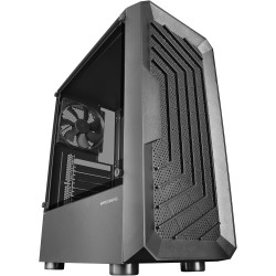 Mars Gaming MC-2000, Boîtier Moyen-Tour ATX, Fenêtre Latérale Intégrale, Design Mesh Frontal, 1x Ventilateur FDB 120mm Ultra-Sil