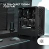 Mars Gaming MC-2000, Boîtier Moyen-Tour ATX, Fenêtre Latérale Intégrale, Design Mesh Frontal, 1x Ventilateur FDB 120mm Ultra-Sil