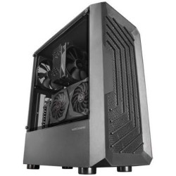 Mars Gaming MC-2000, Boîtier Moyen-Tour ATX, Fenêtre Latérale Intégrale, Design Mesh Frontal, 1x Ventilateur FDB 120mm Ultra-Sil