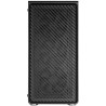 Mars Gaming MC-3000 Noir, Moyen-Tour Gaming ATX, Fenêtre Verre Trempé, Façade Metal-Mesh, 4 Ventilateurs 120mm