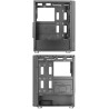 Mars Gaming MC-3000 Noir, Moyen-Tour Gaming ATX, Fenêtre Verre Trempé, Façade Metal-Mesh, 4 Ventilateurs 120mm