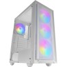 Mars Gaming MC-AIR, Boîtier Gaming ATX, 4X Ventilateurs FRGB Rainbow 120mm, Panneau Avant Mesh, Fenêtre Latérale en Verre Trempé