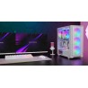 Mars Gaming MC-AIR, Boîtier Gaming ATX, 4X Ventilateurs FRGB Rainbow 120mm, Panneau Avant Mesh, Fenêtre Latérale en Verre Trempé