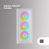 Mars Gaming MC-AIR, Boîtier Gaming ATX, 4X Ventilateurs FRGB Rainbow 120mm, Panneau Avant Mesh, Fenêtre Latérale en Verre Trempé