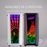 Mars Gaming MC-Art, Boîtier PC Gaming ATX, Double Vitrage Trempé Dessinable, ARGB 12 Modes, Ventilateur 12cm, Blanc