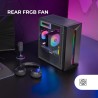 Mars Gaming MC-Blaze, Boîtier Gaming ATX, 1x Ventilateur FRGB Arrière 80mm, Bande LED RGB Frontale avec Effets Multiples, Fenêtr