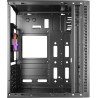 Mars Gaming MC-Blaze, Boîtier Gaming ATX, 1x Ventilateur FRGB Arrière 80mm, Bande LED RGB Frontale avec Effets Multiples, Fenêtr