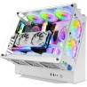 Mars Gaming MCB, Boîtier PC Gaming ATX XL, Custom Premium Edition, Structure Modulaire Double Chambre, Blanc