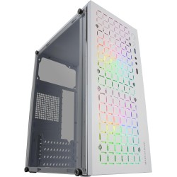 Mars Gaming MC-Core, Boîtier Gaming Ultrapcompact MicroATX, Design Frontal Metal-Mesh, 2X Ventilateurs FRGB 120mm, Fenêtre Latér