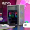 Mars Gaming MC-Core, Boîtier Gaming Ultrapcompact MicroATX, Design Frontal Metal-Mesh, 2X Ventilateurs FRGB 120mm, Fenêtre Latér
