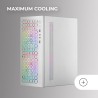 Mars Gaming MC-Core, Boîtier Gaming Ultrapcompact MicroATX, Design Frontal Metal-Mesh, 2X Ventilateurs FRGB 120mm, Fenêtre Latér