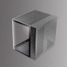 Mars Gaming MC-CURV, Boîtier Gaming ATX, Triple Verre Trempé Courbé Continu l’Avant et sur Le Côté, Structure à Double Chambre, 