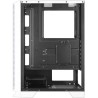 Mars Gaming MCCW, Boîtier PC ATX, Panneau Avant Metal-Mesh, Verre Trempé, 3 Ventilateurs Frontaux FRGB 120mm, Blanc