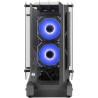Mars Gaming MC-Edge, Boîtier Gaming ATX, Design Open Air, Triple Panneau Verre Trempé, Boîtier PC Moyen Tour, Support Refroidiss