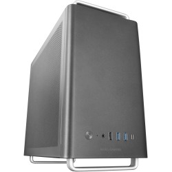 Mars Gaming MC-Elite, Boîtier PC Micro-ATX Métal Haute Performance, Design Mesh Latéral et Supérieur, 3 Ventilateur FDB, Mini To