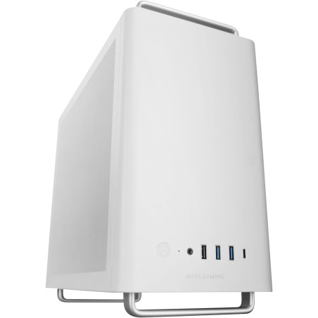 Mars Gaming MC-ELITE, Boîtier PC Micro-ATX Métal Haute Performance, Design Mesh Latéral et Supérieur, 3 Ventilateur FDB, Mini To