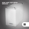 Mars Gaming MC-ELITE, Boîtier PC Micro-ATX Métal Haute Performance, Design Mesh Latéral et Supérieur, 3 Ventilateur FDB, Mini To