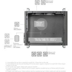 Mars Gaming MC-ELITE, Boîtier PC Micro-ATX Métal Haute Performance, Design Mesh Latéral et Supérieur, 3 Ventilateur FDB, Mini To