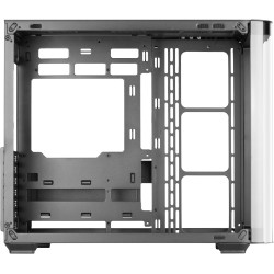 Mars Gaming MC-Fusion, Boîtier Gaming ATX, Fenêtre Latérale Complète et Façade Verre Trempé Courbé Continu, Semi-Tour PC Double 