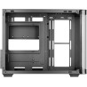 Mars Gaming MC-FUSIONM, Boîtier Gaming Micro-ATX, Fenêtre Latérale et Façade Verre Trempé Courbé Continu, Mini-Tour PC Double Ch