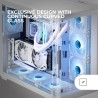 Mars Gaming MC-FUSION, Boîtier Gaming ATX, Fenêtre Latérale Complète et Façade Verre Trempé Courbé Continu, Semi-Tour PC Double 