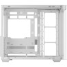 Mars Gaming MC-FUSION, Boîtier Gaming ATX, Fenêtre Latérale Complète et Façade Verre Trempé Courbé Continu, Semi-Tour PC Double 