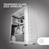 Mars Gaming MC-iPRO, Boîtier Professionnel ATX, Grille Frontale 3D Mesh, Fenêtre Latérale Verre Trempé, Ventilateur FDB Silencie