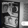 Mars Gaming MC-iPRO, Boîtier Professionnel ATX, Grille Frontale 3D Mesh, Fenêtre Latérale Verre Trempé, Ventilateur FDB Silencie