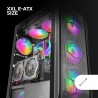 Mars Gaming MC-KX Noir, Premium E-ATX Gaming Tour, Freezer CPU System, 5 Ventilateurs ARGB Ultra-Silencieux, Contrôleur ARGB et 