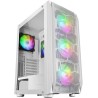 Mars Gaming MC-KX Blanc, Premium E-ATX Gaming Tour, Freezer CPU System, 5 Ventilateurs ARGB Ultra-Silencieux, Contrôleur ARGB et