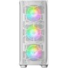 Mars Gaming MC-KX Blanc, Premium E-ATX Gaming Tour, Freezer CPU System, 5 Ventilateurs ARGB Ultra-Silencieux, Contrôleur ARGB et