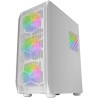 Mars Gaming MC-KX Blanc, Premium E-ATX Gaming Tour, Freezer CPU System, 5 Ventilateurs ARGB Ultra-Silencieux, Contrôleur ARGB et