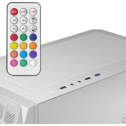 Mars Gaming MC-KX Blanc, Premium E-ATX Gaming Tour, Freezer CPU System, 5 Ventilateurs ARGB Ultra-Silencieux, Contrôleur ARGB et