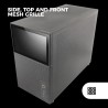 Mars Gaming MC-LCD, Boîtier PC Compact Micro-ATX, Ecran LCD IPS 8", Grille Latérale, Supérieure et Frontale Mesh, Fenêtre Latéra